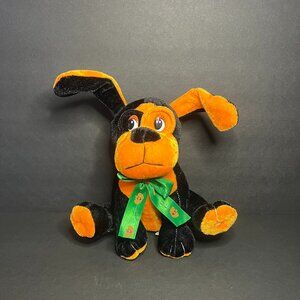Plush Apparel Home of Mardi Gras Halloween Black Orange Collectible Dog Toy 7.5"